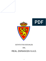 Estatutos Sociales Real Zaragoza