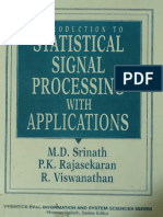 SDE 1st Intro To Statistical Signal Processing