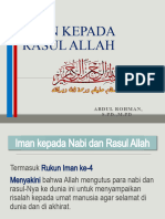 Materi Iman Kepada Rosul Allah SWT