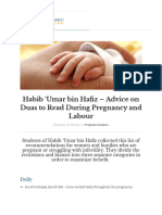 Habib 'Umar Bin Hafiz - Advice On Duas To Read During Pregnancy and Labour - See