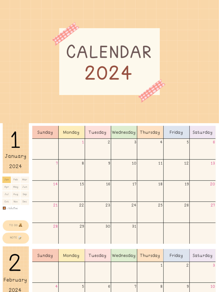 Calendar 2024 + Thai Holiday | PDF