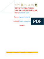 Cuadro Comparativo U2 Gestion de Costos