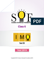 Class 6 Level 1 Imo-2018SetB