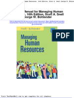 Download Full Solution Manual For Managing Human Resources 16Th Edition Scott A Snell George W Bohlander pdf docx full chapter chapter