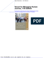 Download Full Solution Manual For Managing Human Resources 11Th Edition pdf docx full chapter chapter