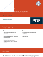 M1 Intro To Business Communication 1 - SSY - Orig