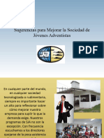 Sugerencias para Mejorar La Sociedad de Jóvenes Adventistas