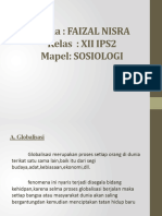 Tugas Sosiologi Faizal Nisra