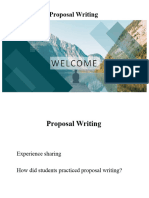 Proposal Writing