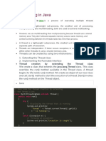 Multithreading in Java