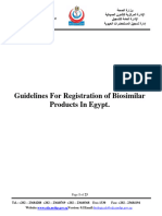 Guidelines For Registration of Biosimilar Products in Egypt