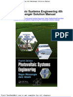 Full Photovoltaic Systems Engineering 4Th Messenger Solution Manual PDF Docx Full Chapter Chapter