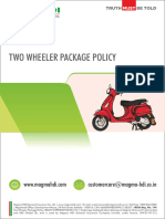 Policy Wordings - Two Wheeler Package