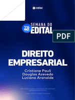 Direito Empresarial - Semana Do Edital 40° Exame