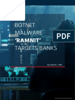 Botnet Malware Ramnit Targets Banks Report