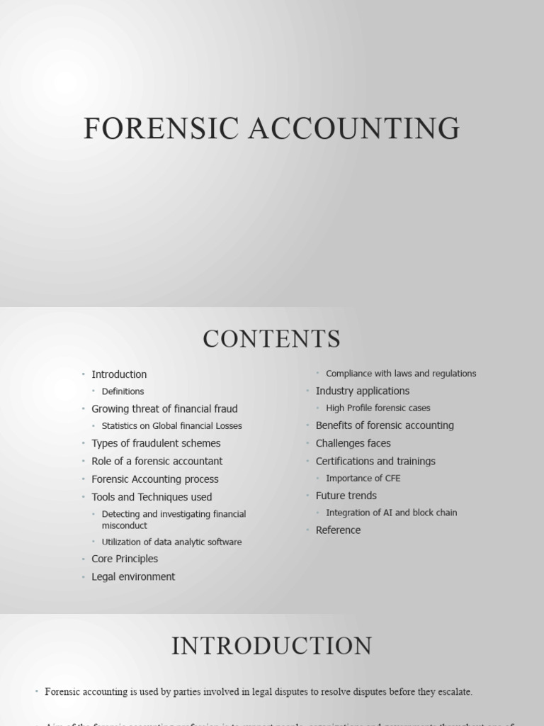 Challenges in Forensic Accounting | PDF