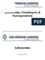 Lecture 15 Sulfonamides, Trimethoprim and Flouroquinolones