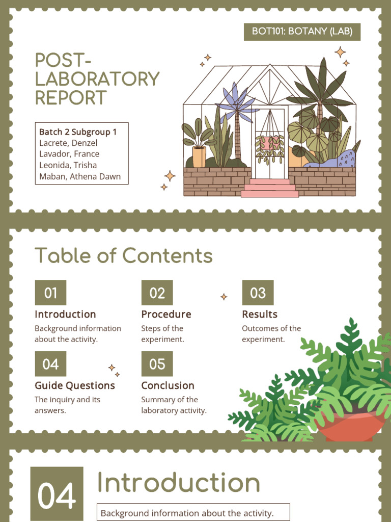 Bot101 Lab Group 1 | PDF | Glass Applications | Laboratories