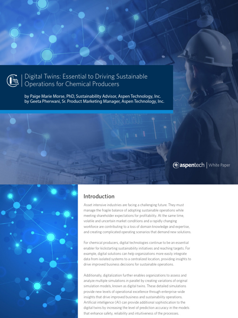 Digital Twins for Urea Plant Sustainability | PDF | Simulation ...