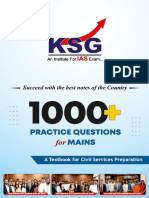 1000+ Practice Questions For Mains 2023 - KSG India