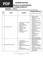 DSS III Course Outline