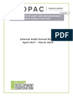 8a LLDC Annual Internal Audit Report 2017-18 - Final