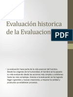 1.2 Evaluación Historica de La Evaluacion