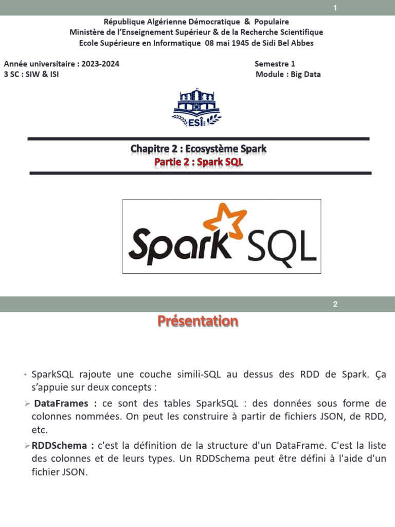 Introduction à Spark SQL en PySpark | PDF | SQL | Logiciel