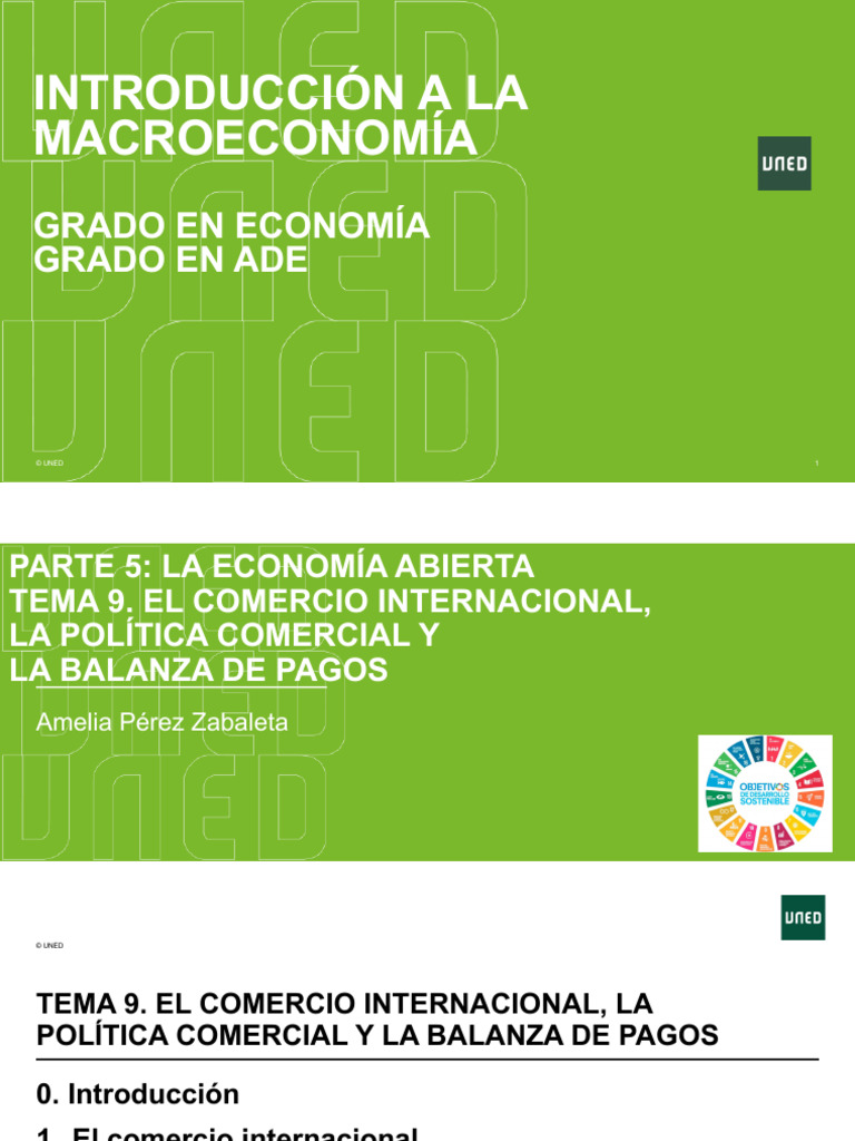Comercio Internacional y Balanza de Pagos | PDF | Balance de pagos ...