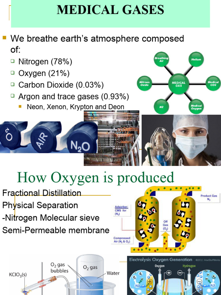 Overview of Medical Gases and Supply | PDF | Oxygen | Nitrogen
