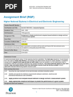 Industrial Systems Ass 2 2022-23 - RQF - IVed