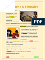Afiche Del Acceso A La Educacion en Peru