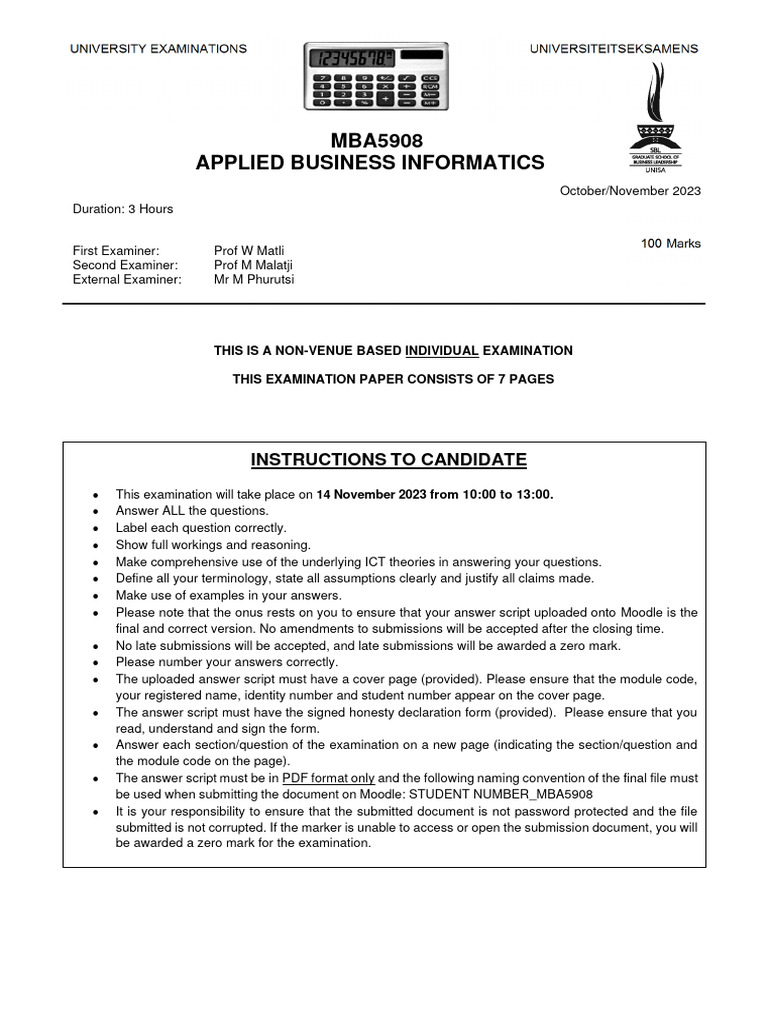 Mba5908 oct nov 2022 examination question paper pdf internet of