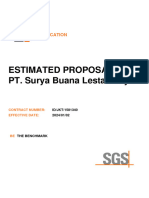 Estimated Proposal PT Surya Buana Lestari Jaya (22000+HACCP)