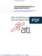 Full Ati RN Proctored Nursing Care of Children 2016 Form C PDF Docx Full Chapter Chapter