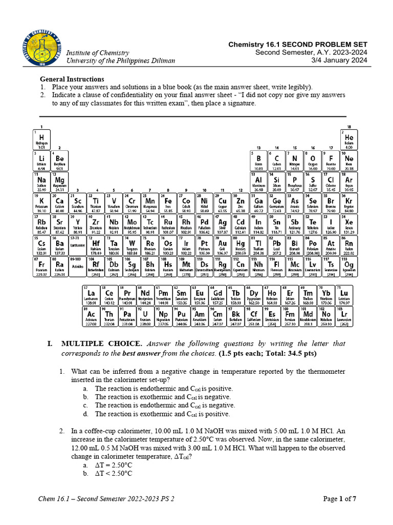 PS 2 PDF Acid Chemical Equilibrium