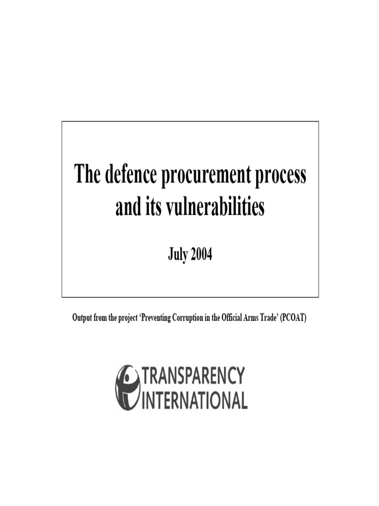 Defence Procurement Process Overview | PDF | Procurement | Business