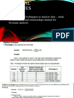 Statistical Techniques 2