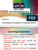 Topic 3b - The Biological Foundations of Language