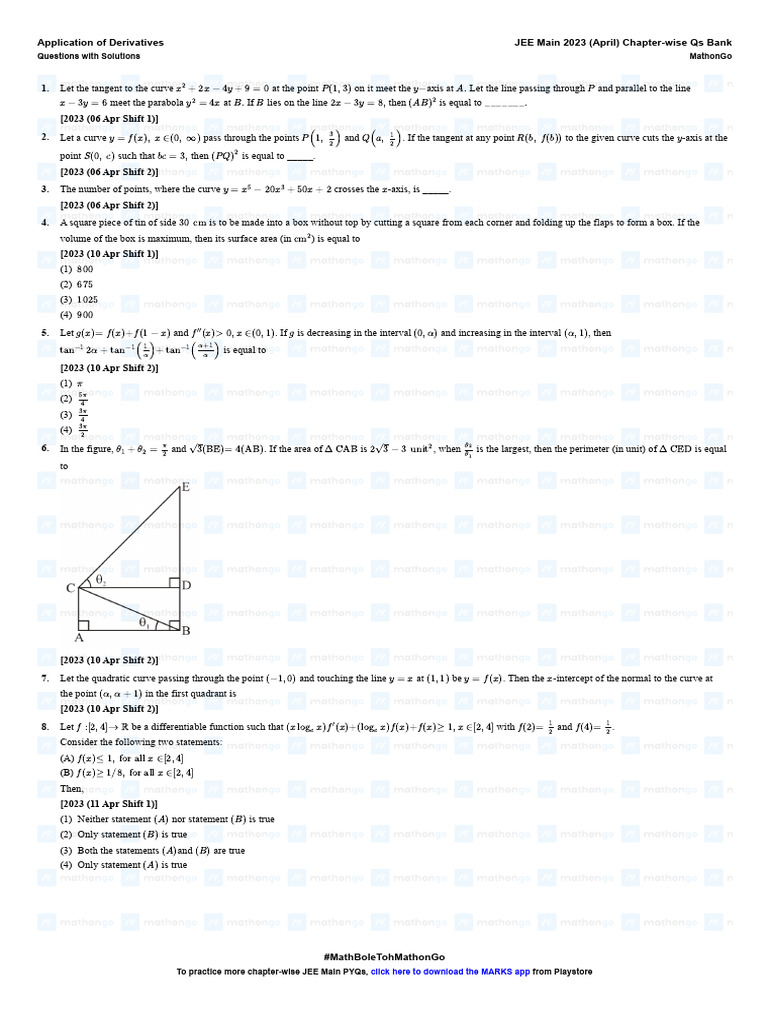 Functions Jee Main Pyq Chapterwise