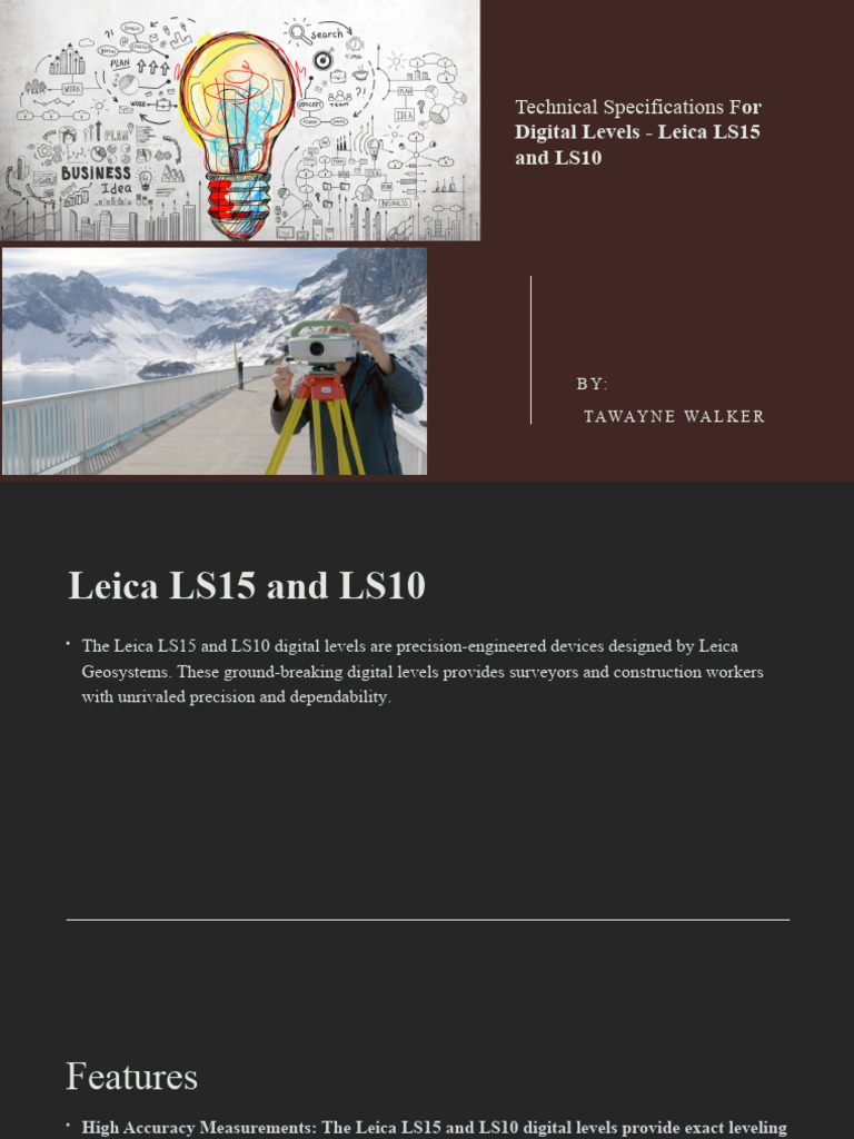 Leica LS15 and LS10 Digital Levels Overview | PDF | Surveying ...
