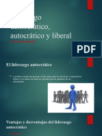 Liderazgo Democrático, Autocrático y Liberal