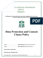 Data Protection and Consent Clause Policy