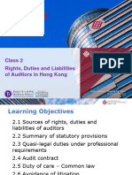 Class 2 - Rights, Duties and Liabilities of Auditors in Hong Kong - BD