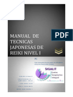 Tecnicas Japonesas Reiki Nivel I - Centro Sigalit