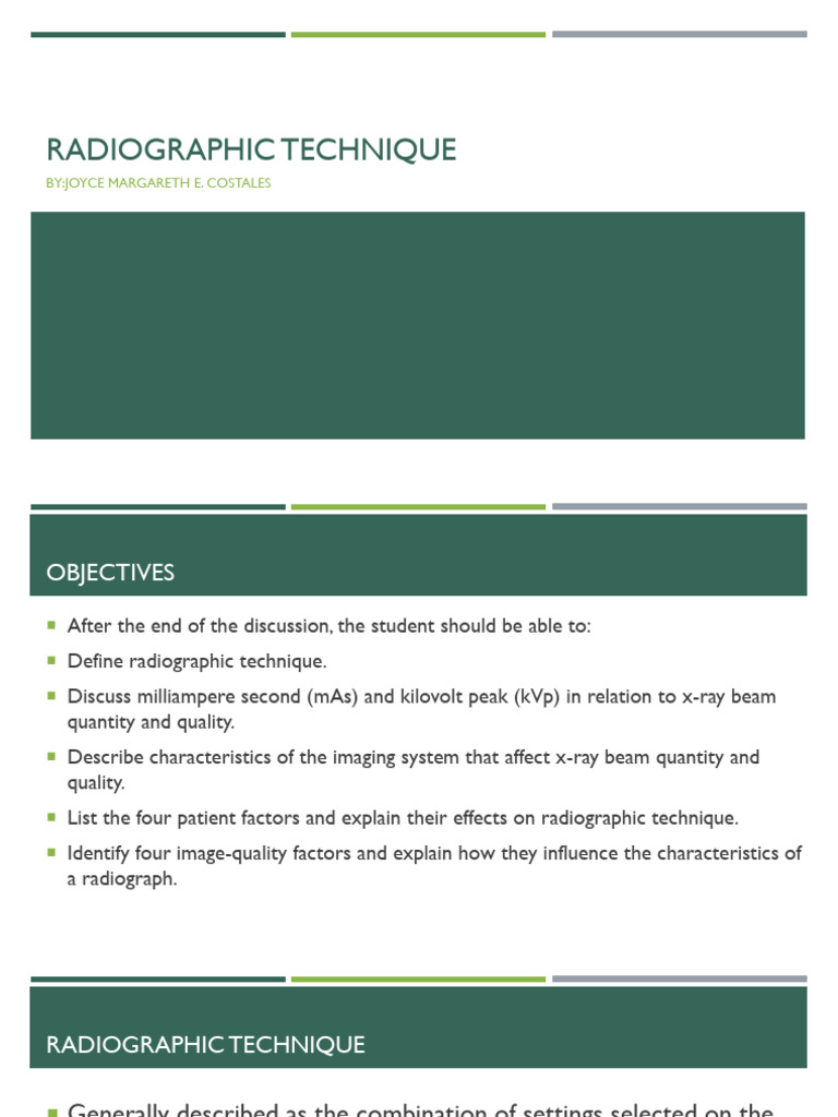 Radiographic Technique Essentials | PDF | Rectifier | Radiography