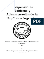 Compendio de Gobierno y Administración de La República Argentina
