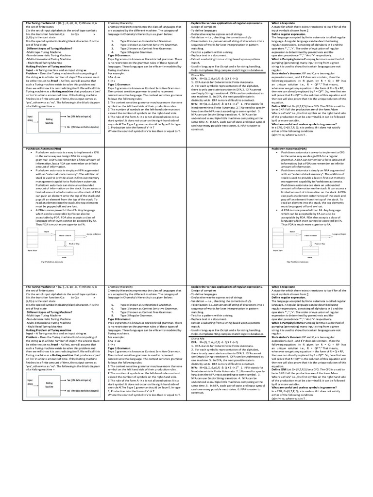 Toc Thund Pdf Regular Expression String Computer Science