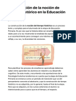 Construcción de La Noción de Tiempo Histórico en La Educación Primaria