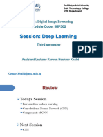 Session: Deep Learning: Module: Digital Image Processing Module Code: IMP302